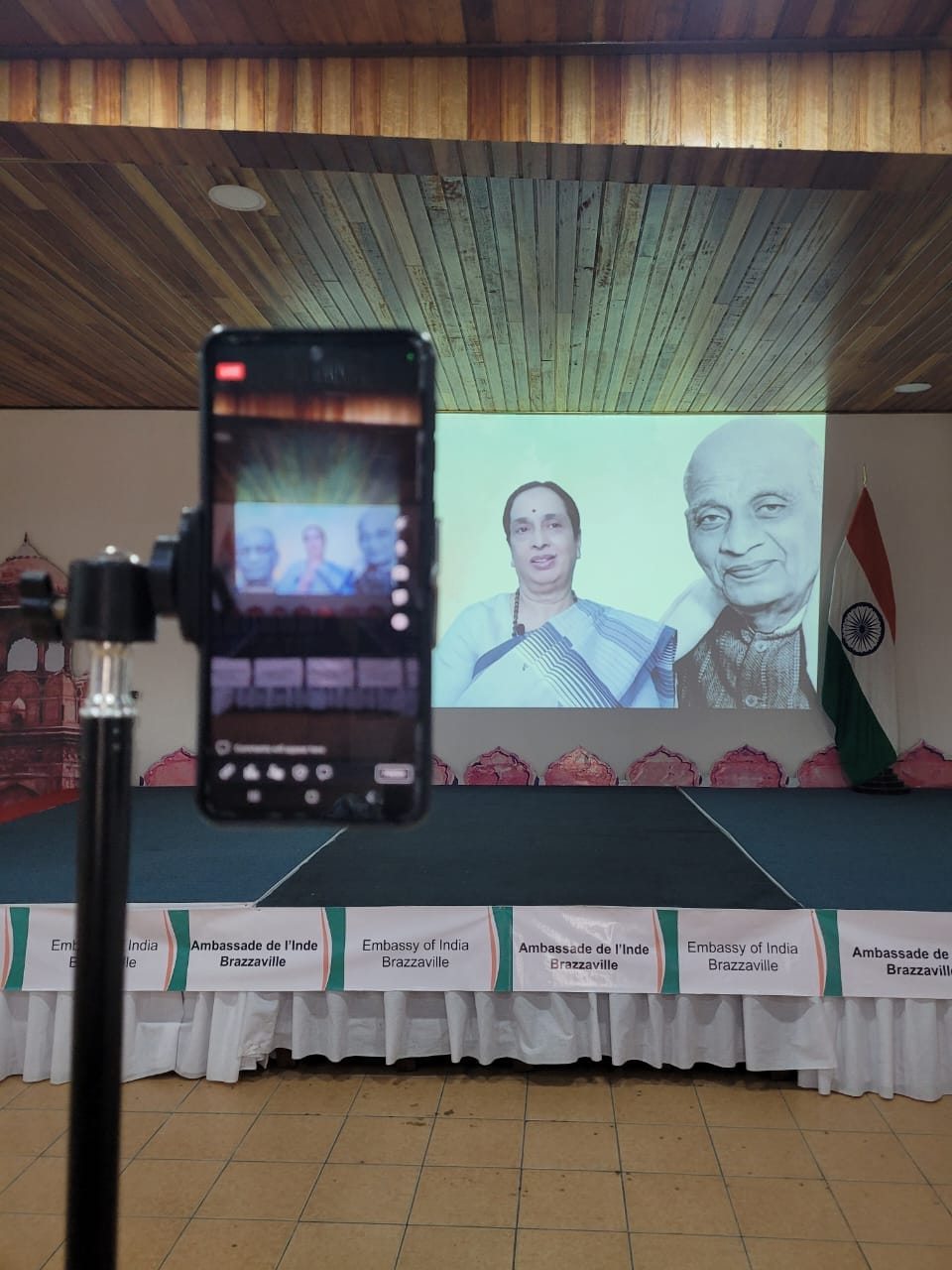 Embassy live streamed the talk by Dr. Shobhana Radhakrishna on the life of Sardar Vallabhbhai Patel on the occasion of celebration of National Unity Day on 31 October, 2023 in the Chancery.